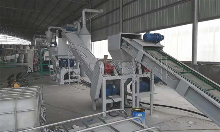 山東鋰電池處理設備現場